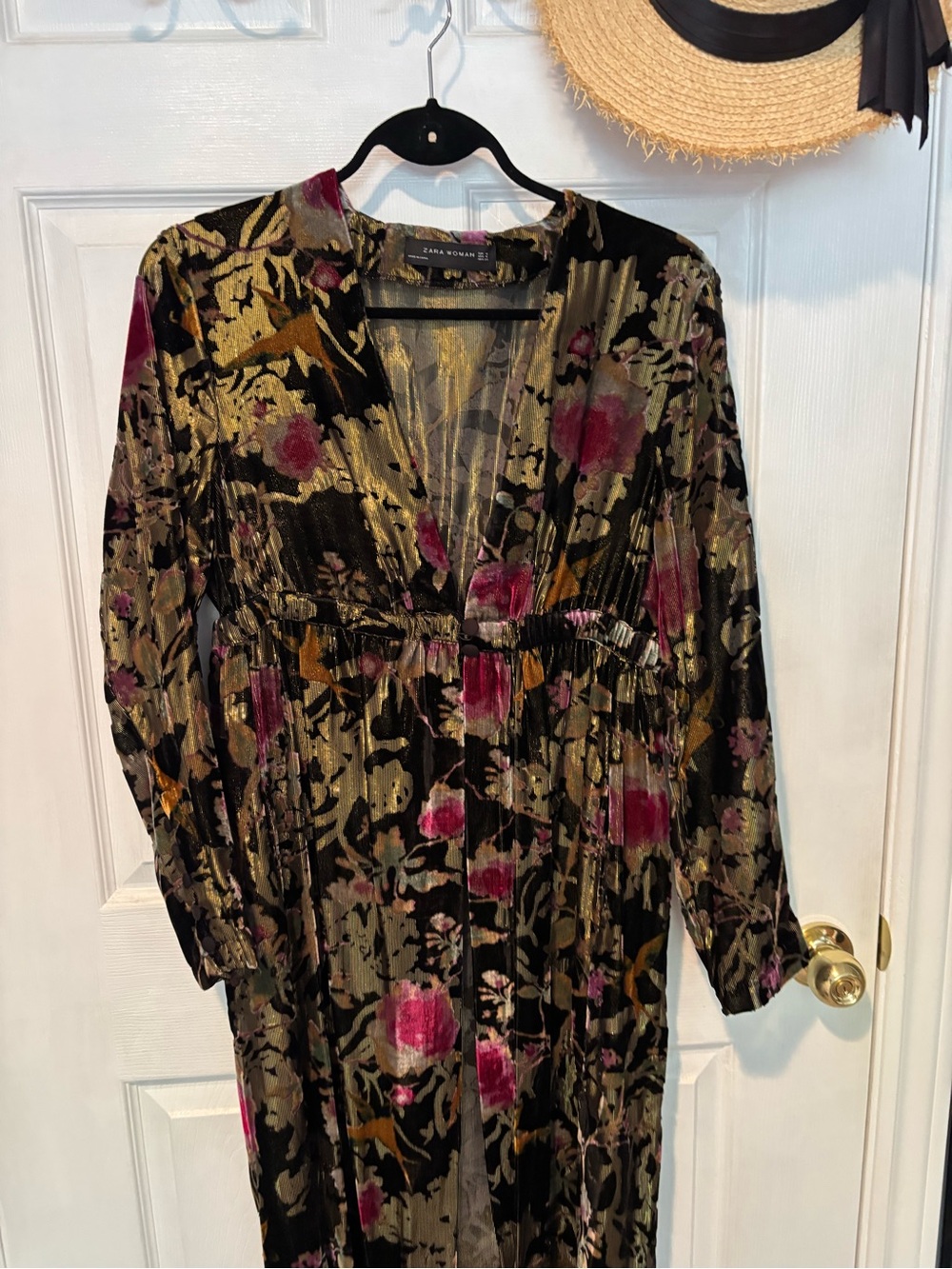 Zara Velvet Jacquard Kimono Limited Edition - Picture 6 of 16
